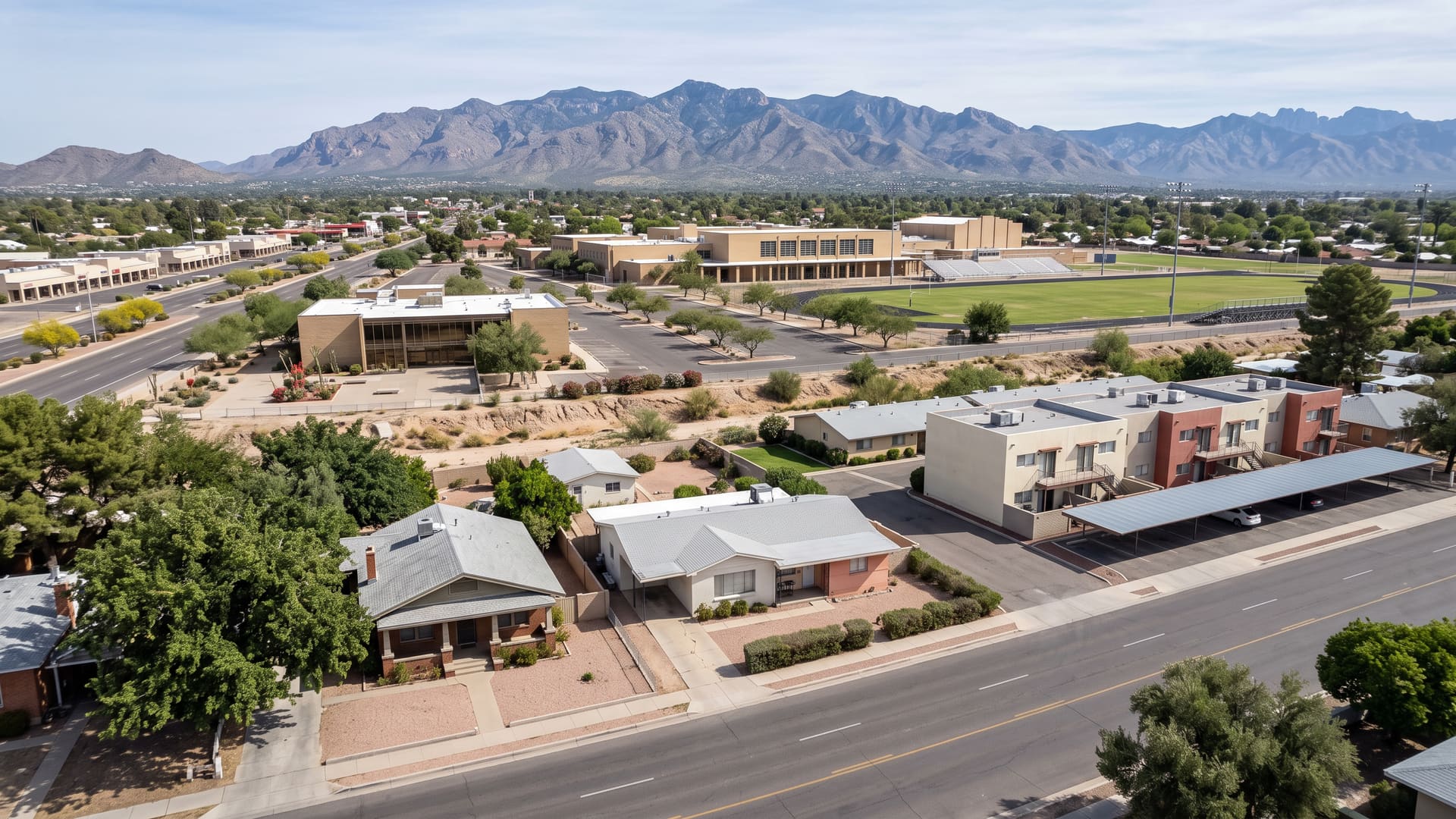 Amphi, Tucson, AZ — Affordable neighborhood with Amphitheater USD (Prince Elementary, Amphitheater High) schools. Avg. sale price $245,000.
