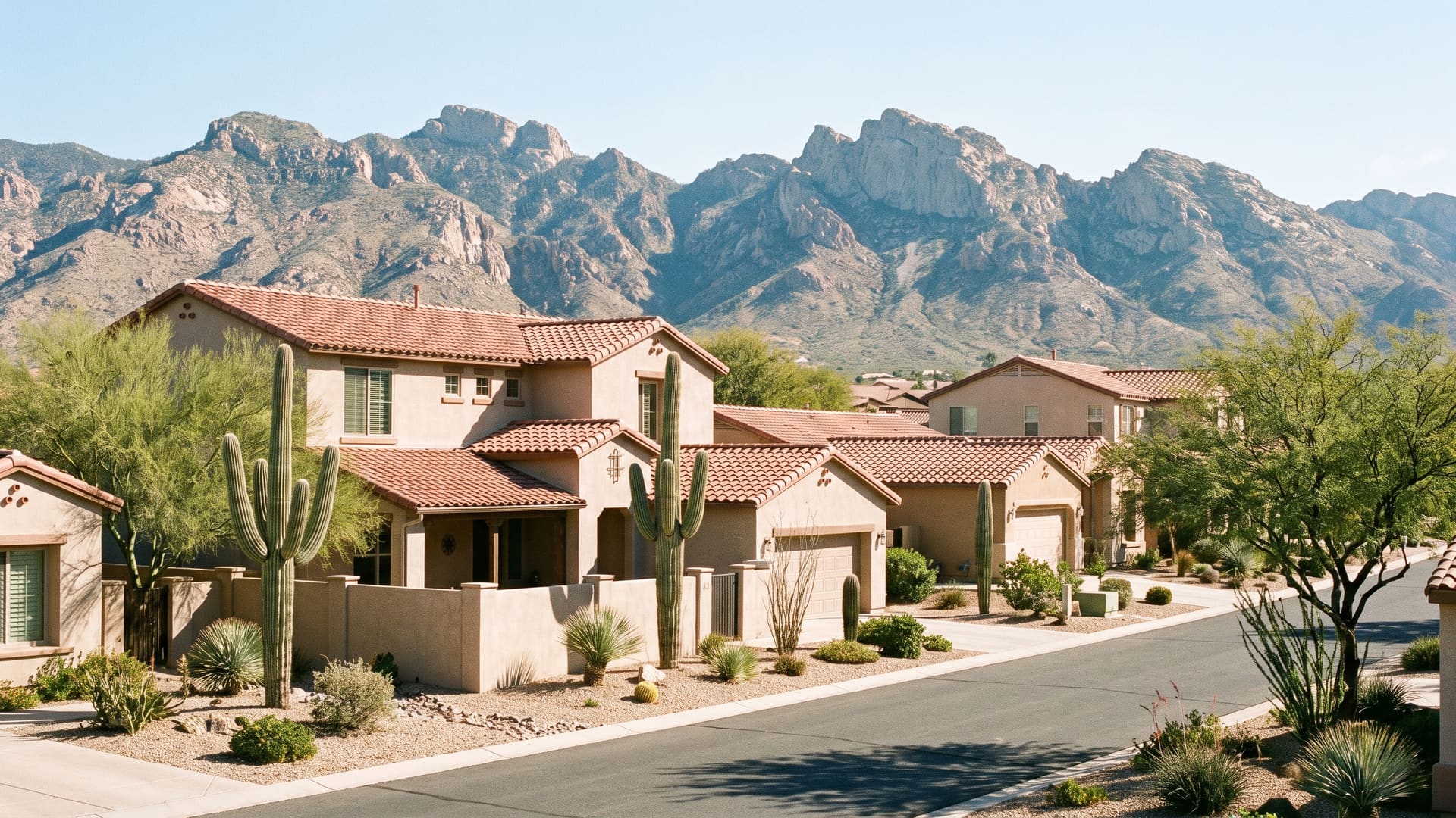 Bear Canyon, Tucson, AZ — Suburban neighborhood with Tucson Unified School District schools. Avg. sale price $610,000.