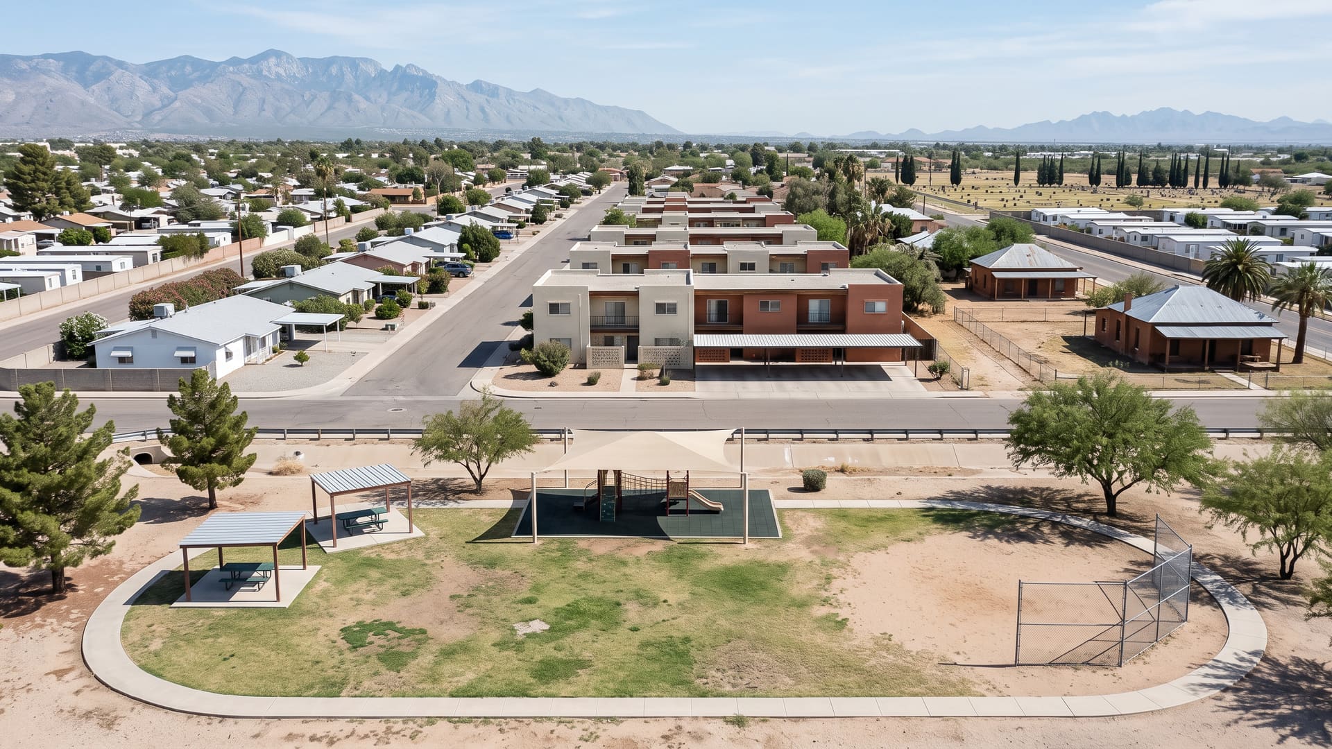 Cherry Avenue, Tucson, AZ — Affordable neighborhood with Sunnyside USD (Rivera & Esperanza Elementary, Apollo Middle or Sierra K-8, Sunnyside High) schools. Avg. sale price $248,000.