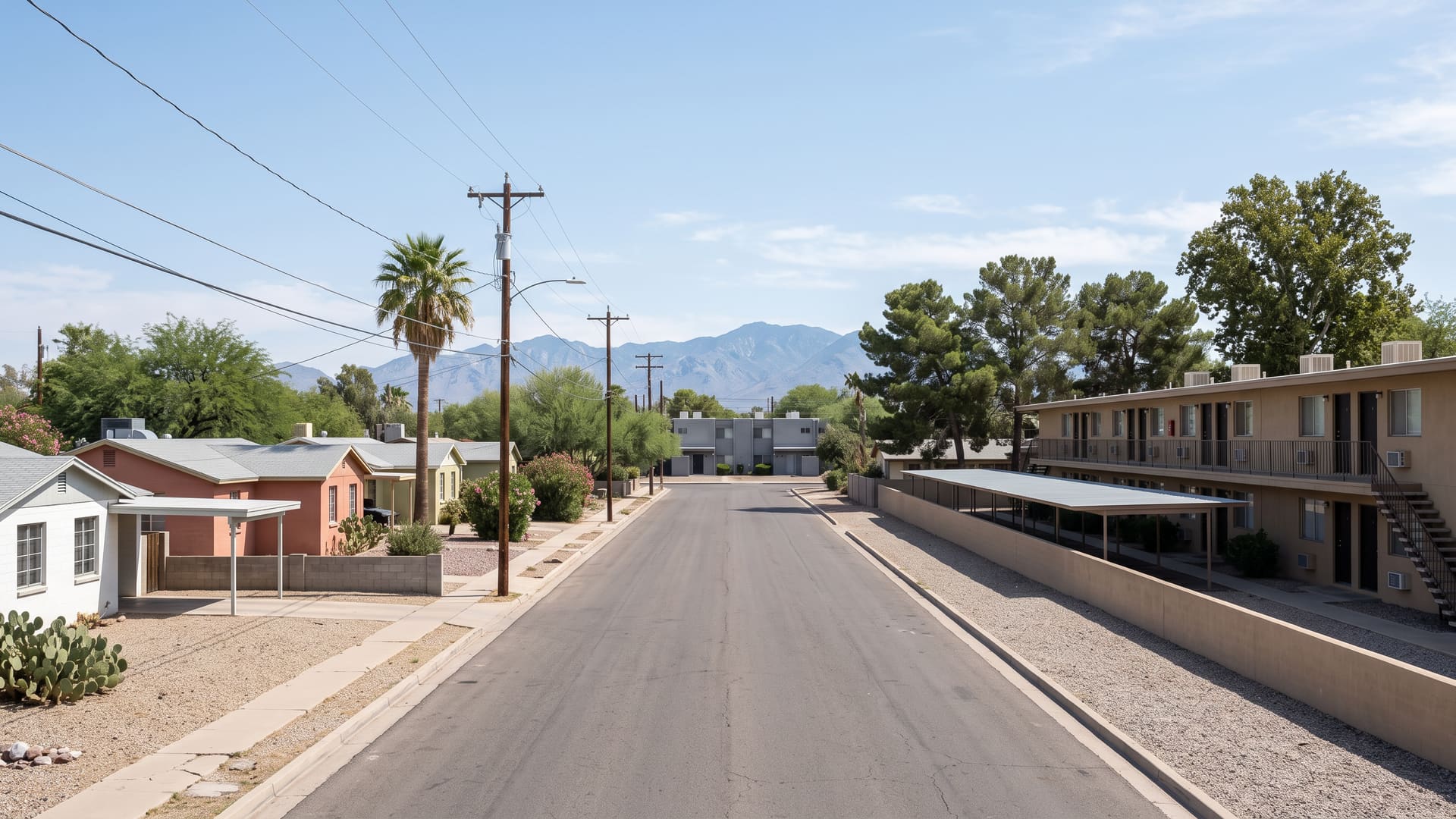 Dodge Flower, Tucson, AZ — Urban neighborhood with TUSD (Blenman or Wright Elementary, Doolen, Catalina High) schools. Avg. sale price $223,000.