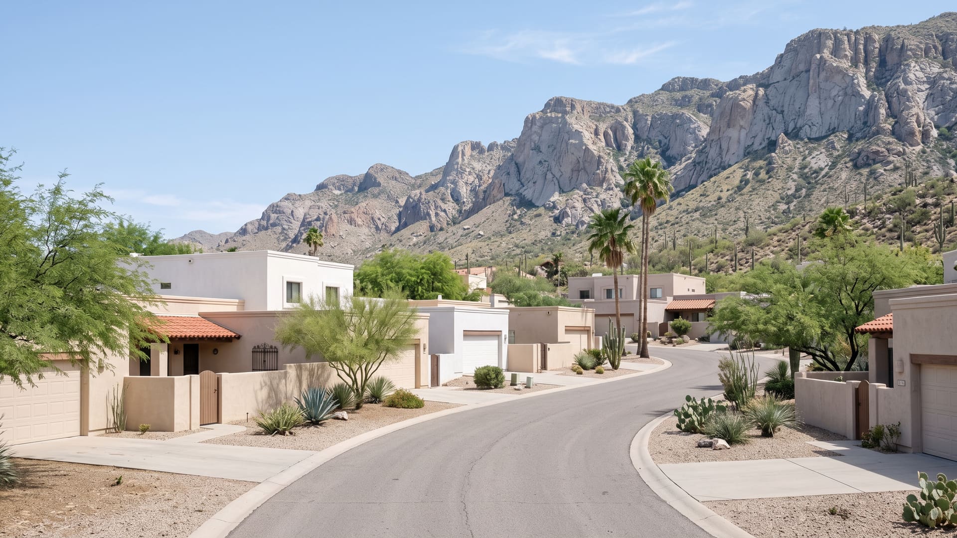 El Conquistador Resort Patio, Oro Valley, AZ — Suburban neighborhood. Avg. sale price $527,000.
