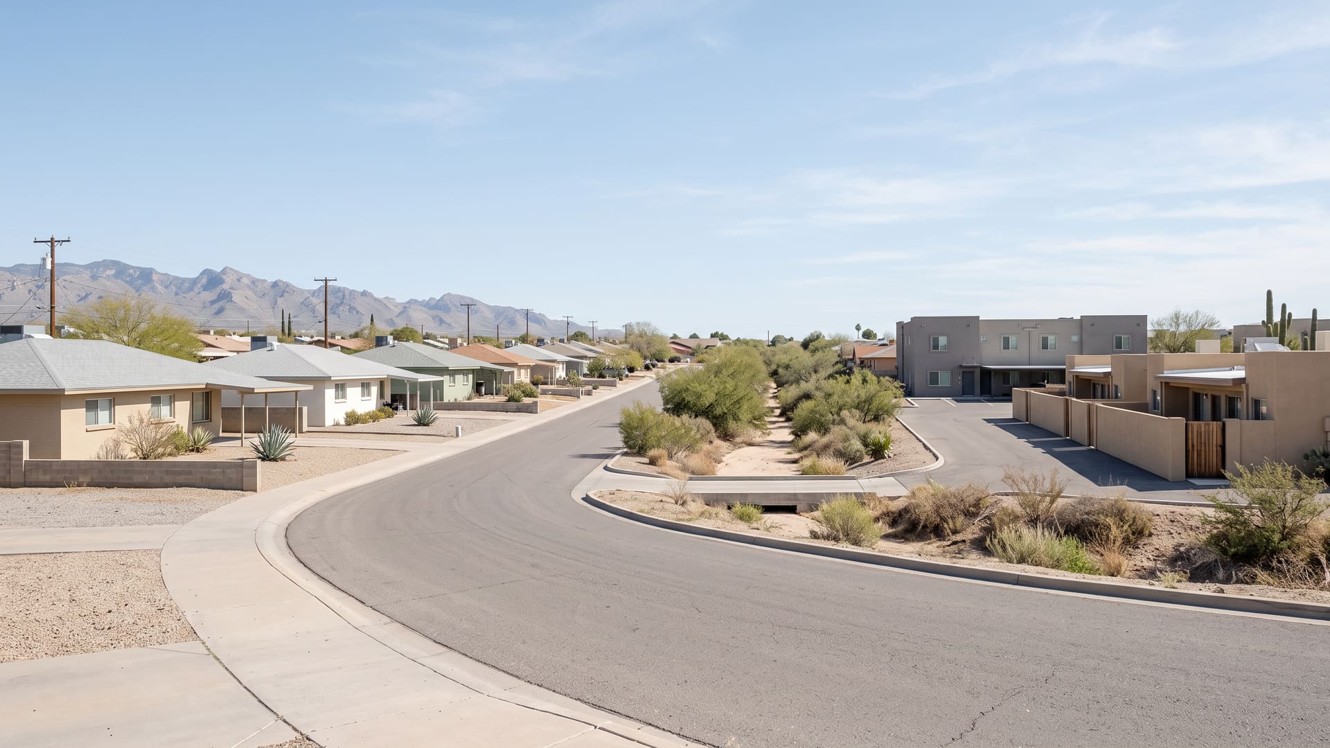 Enchanted Hills, Tucson, AZ — Suburban neighborhood with TUSD (Oyama Elementary, Valencia Middle, Cholla High) schools. Avg. sale price $226,000.