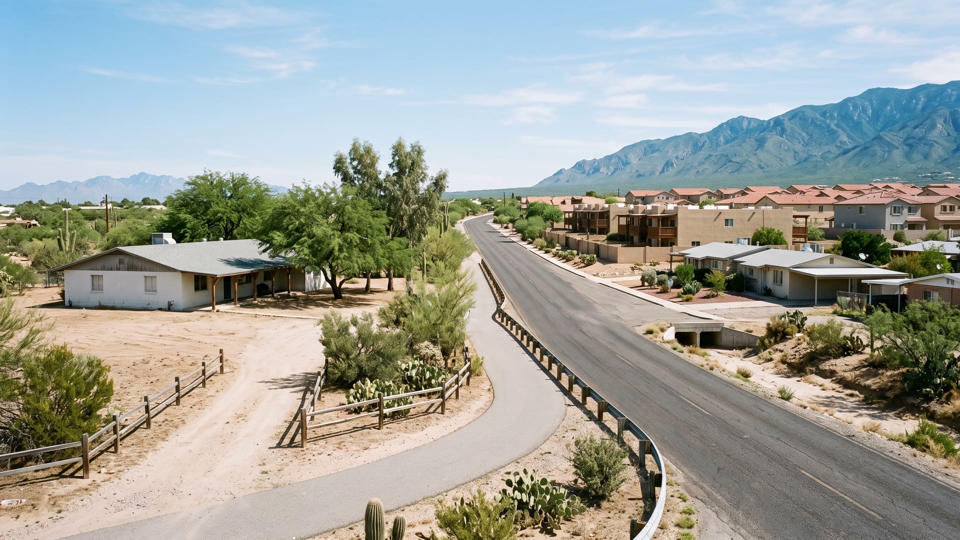 Halcyon Acres, Tucson, AZ — Suburban neighborhood with TUSD (Gale Elementary, Gridley Middle, Sahuaro High) schools. Avg. sale price $355,000.
