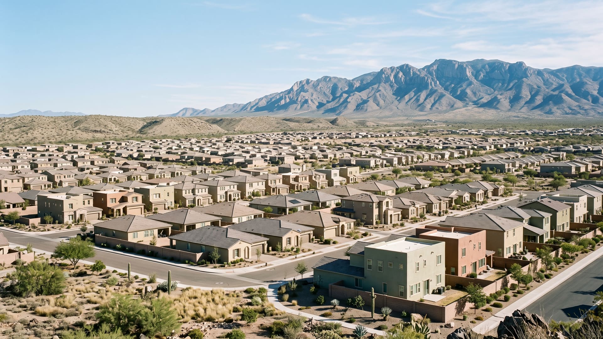 Madera Highlands, Sahuarita, AZ — Affordable neighborhood with Continental ESD (K-8) / Sahuarita USD (HS) schools. Avg. sale price $400,000.