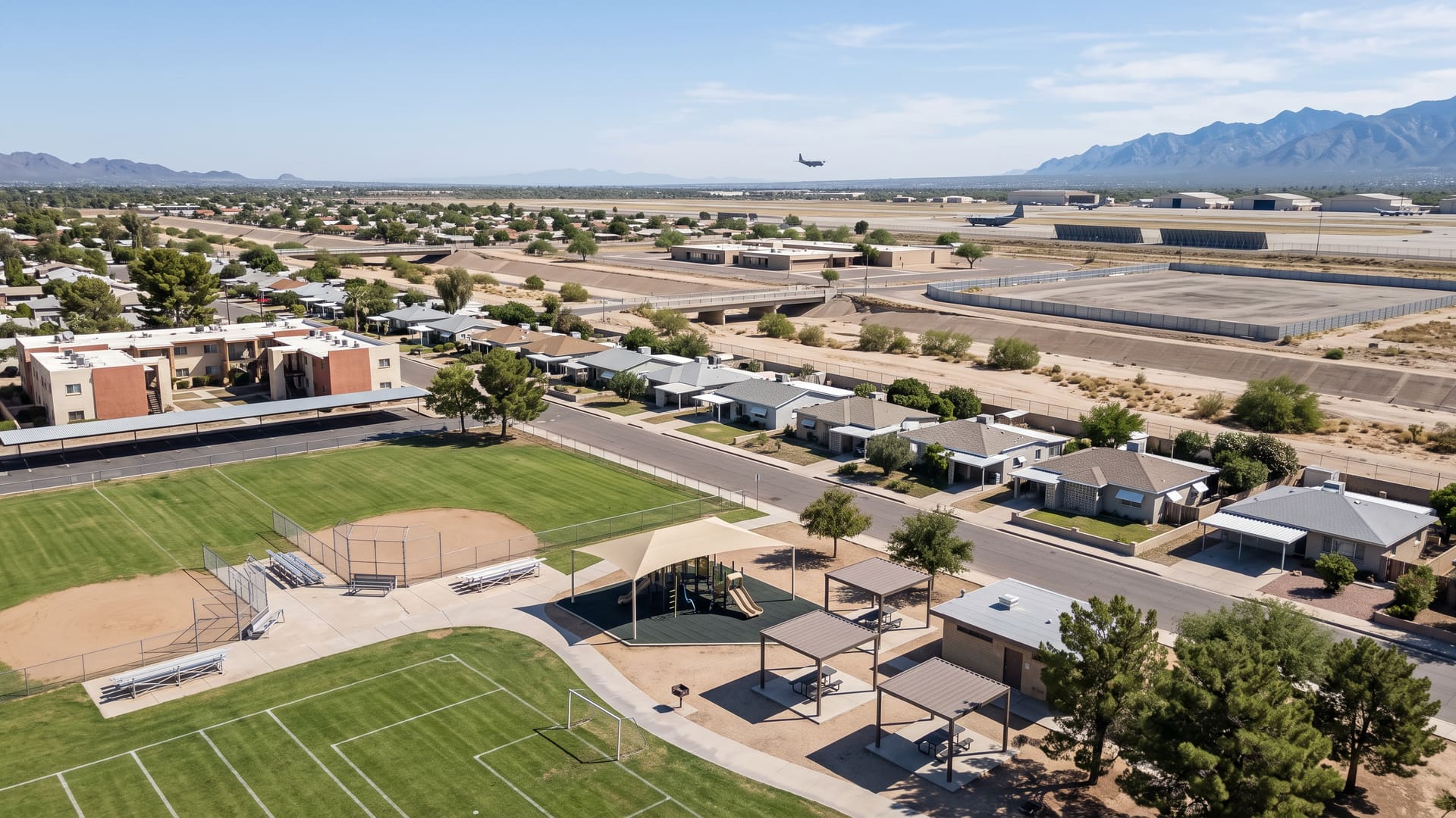Myers, Tucson, AZ — Affordable neighborhood with TUSD (Myers-Ganoung Elementary, Roberts-Naylor K-8, Rincon High) schools. Avg. sale price $255,000.