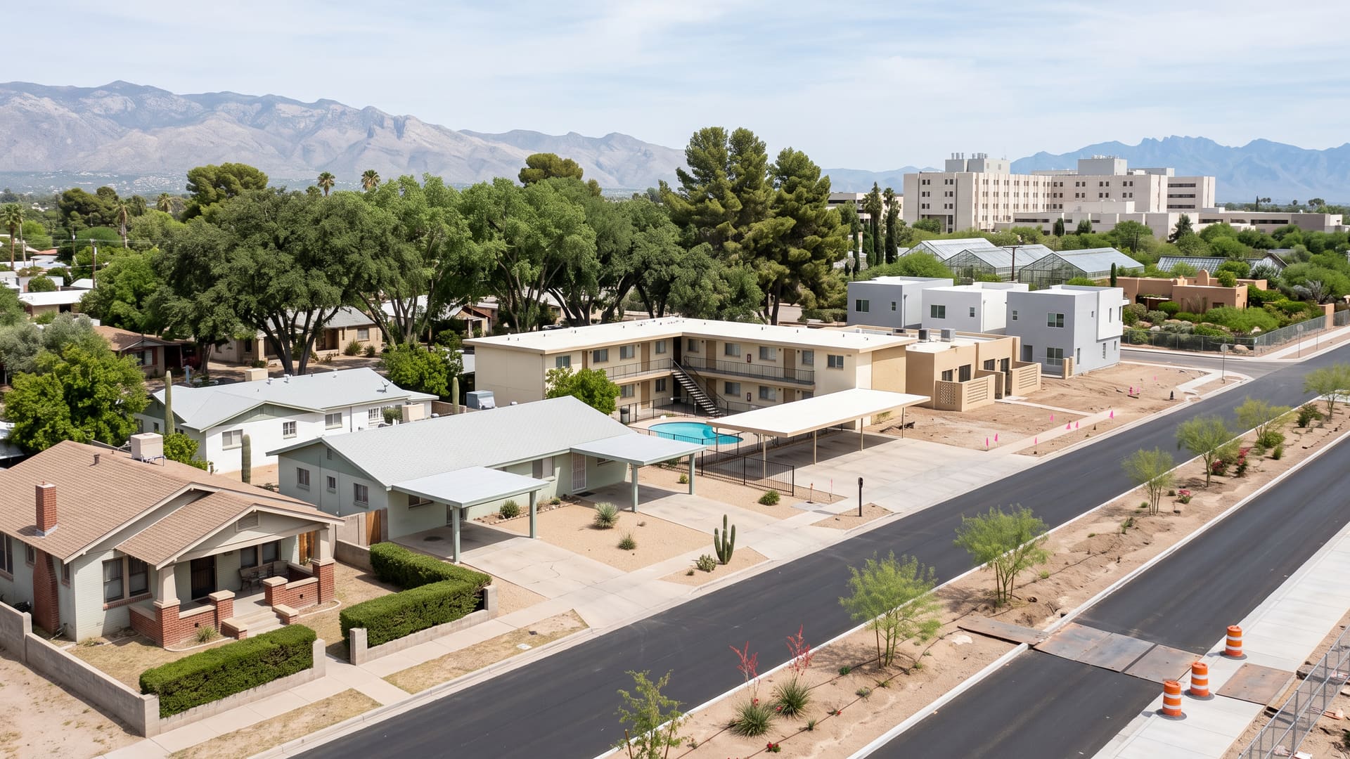 Oak Flower, Tucson, AZ — Affordable neighborhood with TUSD (Wright or Davidson Elementary, Doolen, Catalina High) schools. Avg. sale price $233,000.
