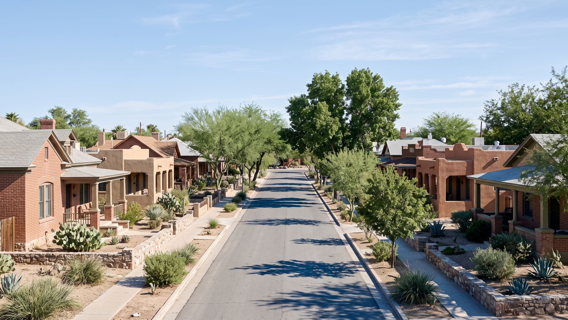 Pie Allen, Tucson, AZ — Urban neighborhood with TUSD (Sam Hughes Elementary, Mansfeld Middle Magnet, Tucson High Magnet) schools. Avg. sale price $415,000.
