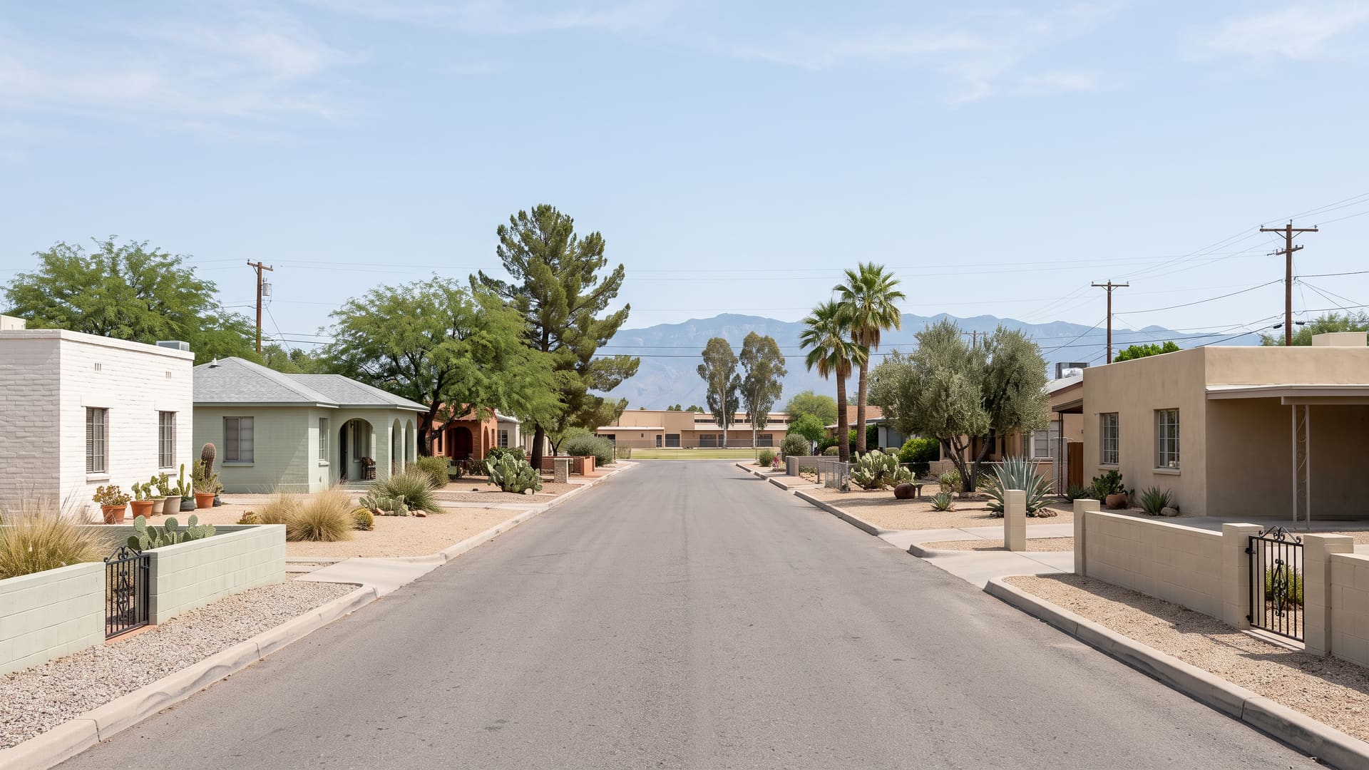 Samos, Tucson, AZ — Urban neighborhood with TUSD (Blenman Elementary, Doolen Middle, Catalina High) & Amphitheater USD (Amphitheater Middle, Amphitheater High) schools. Avg. sale price $389,000.