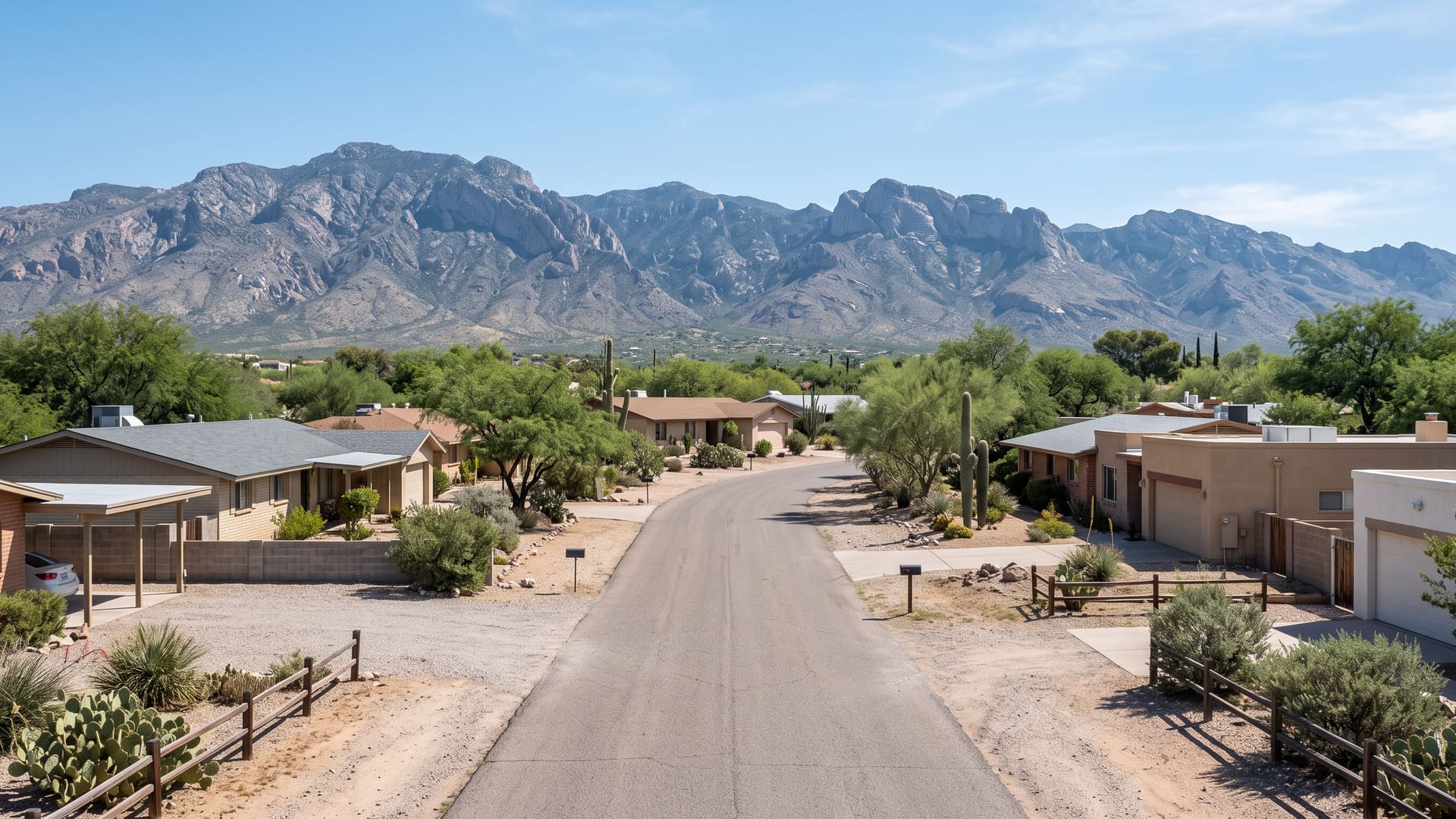 Shadow Mountain Estates, Oro Valley, AZ — Suburban neighborhood with Amphitheater USD (Mesa Verde or Harelson Elementary, Cross Middle, Canyon del Oro High) schools. Avg. sale price $496,389.