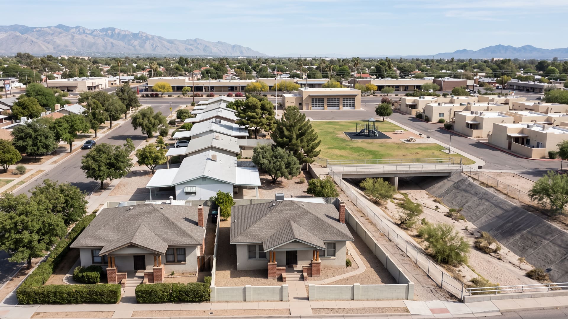 St. Cyrils, Tucson, AZ — Urban neighborhood with TUSD (Whitmore Elementary, Doolen Middle, Catalina High School) schools. Avg. sale price $303,000.
