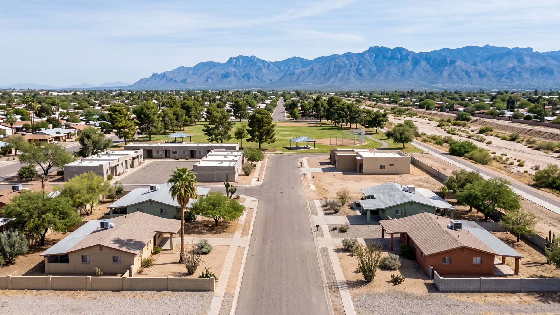 Sunnyside, Tucson, AZ — Affordable neighborhood with Sunnyside Unified School District schools. Avg. sale price $250,000.