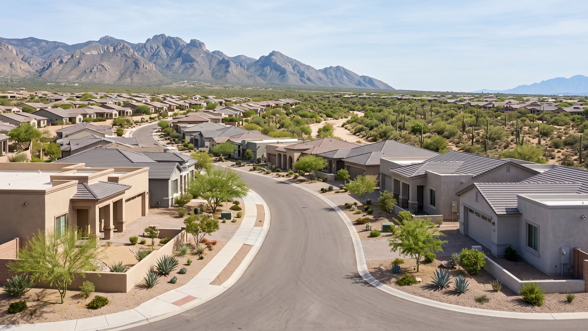 Tangerine Ridge, Marana, AZ — Suburban neighborhood with Marana USD (DeGrazia Elementary, Ironwood Elementary, Tortolita Middle, Mountain View High) schools. Avg. sale price $575,000.
