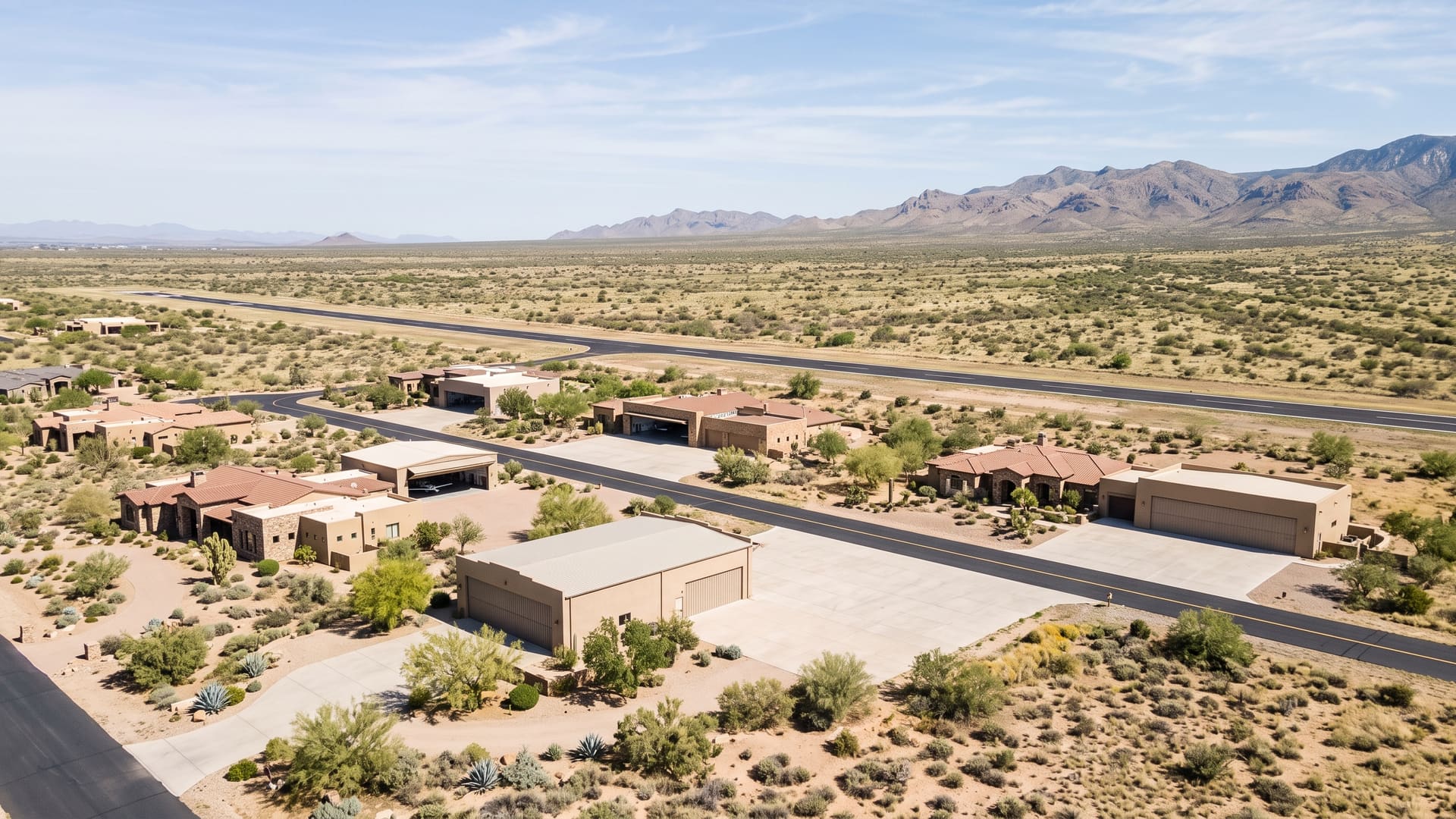 La Cholla Airpark subdivision in Oro Valley, Tucson, AZ — avg. price $1,500,000.